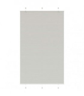 vidaXL Pleated Blind Light Grey 115x200 cm Fabric Width 114.4 cm Polyester — Size: 115 x 200 cm