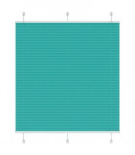 vidaXL Pleated Blind Petrol Green 115x100 cm Fabric Width 114.4 cm Polyester — Size: 115 x 100 cm