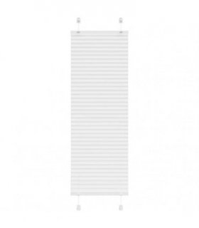 vidaXL Pleated Blind White 45x150 cm Fabric Width 44.4 cm Polyester — Size: 45 x 150 cm