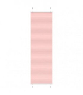 vidaXL Pleated Blind Pink 55x200 cm Fabric Width 54.4 cm Polyester — Size: 55 x 200 cm