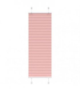 vidaXL Pleated Blind Pink 50x150 cm Fabric Width 49.4 cm Polyester — Size: 50 x 150 cm