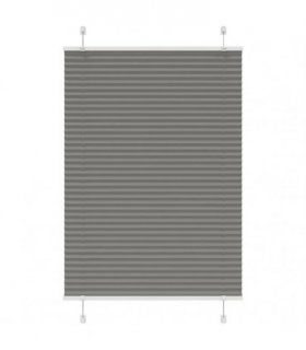 vidaXL Pleated Blind Anthracite 85x150 cm Fabric Width 84.4 cm Polyester — Size: 85 x 150 cm