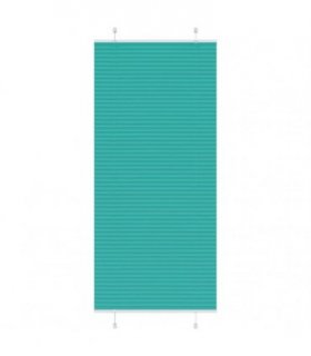 vidaXL Pleated Blind Petrol Green 85x200 cm Fabric Width 84.4 cm Polyester — Size: 85 x 200 cm