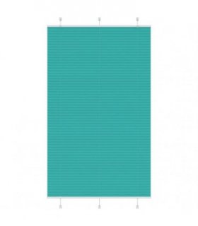 vidaXL Pleated Blind Petrol Green 115x200 cm Fabric Width 114.4 cm Polyester — Size: 115 x 200 cm