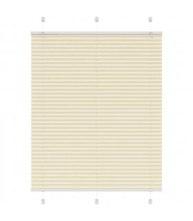 vidaXL Pleated Blind Cream 110x150 cm Fabric Width 109.4 cm Polyester — Size: 110 x 150 cm