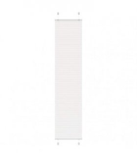 vidaXL Pleated Blind White 50x200 cm Fabric Width 49.4 cm Polyester — Size: 50 x 200 cm