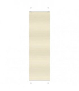 vidaXL Pleated Blind Cream 55x200 cm Fabric Width 54.4 cm Polyester — Size: 55 x 200 cm