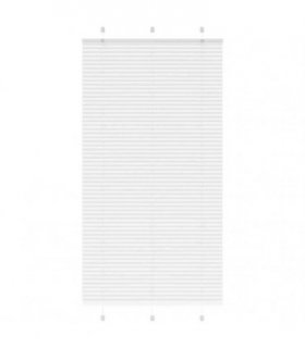 vidaXL Pleated Blind White 105x200 cm Fabric Width 104.4 cm Polyester — Size: 105 x 200 cm