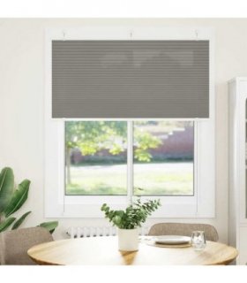 vidaXL Pleated Blind Anthracite 115x100 cm Fabric Width 114.4 cm Polyester — Size: 115 x 100 cm