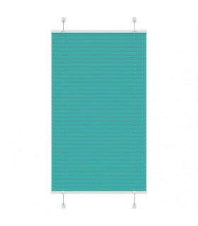 vidaXL Pleated Blind Petrol Green 70x150 cm Fabric Width 69.4 cm Polyester — Size: 70 x 150 cm
