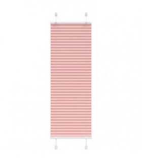 vidaXL Pleated Blind Pink 45x150 cm Fabric Width 44.4 cm Polyester — Size: 45 x 150 cm