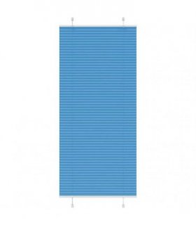 vidaXL Pleated Blind Blue 100x200 cm Fabric Width 99.4 cm Polyester — Size: 100 x 200 cm