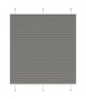 vidaXL Pleated Blind Anthracite 120x150 cm Fabric Width 119.4 cm Polyester — Size: 120 x 150 cm