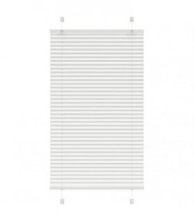 vidaXL Pleated Blind White 75x100 cm Fabric Width 74.4 cm Polyester — Size: 75 x 100 cm