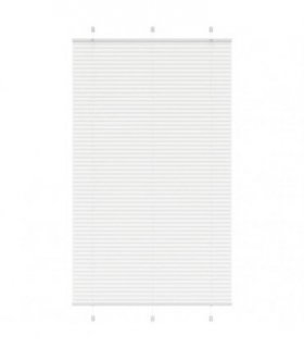 vidaXL Pleated Blind White 115x200 cm Fabric Width 114.4 cm Polyester — Size: 115 x 200 cm