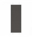 vidaXL Pleated Blind Black 70x200 cm Fabric Width 69.4 cm Polyester — Size: 70 x 200 cm