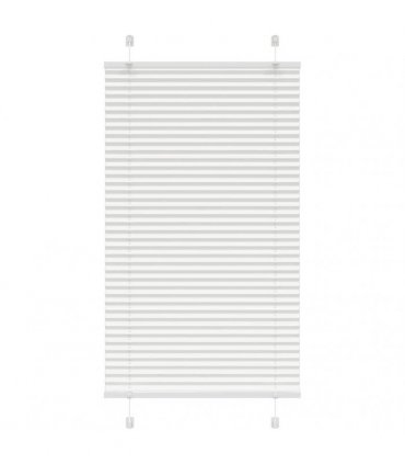 vidaXL Pleated Blind White 70x100 cm Fabric Width 69.4 cm Polyester — Size: 70 x 100 cm