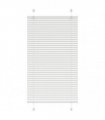 vidaXL Pleated Blind White 70x100 cm Fabric Width 69.4 cm Polyester — Size: 70 x 100 cm