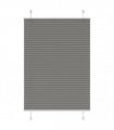 vidaXL Pleated Blind Anthracite 90x150 cm Fabric Width 89.4 cm Polyester — Size: 90 x 150 cm