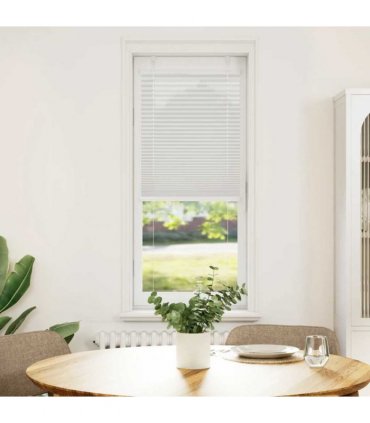 vidaXL Pleated Blind Light Grey 40x150 cm Fabric Width 39.4 cm Polyester — Size: 40 x 150 cm