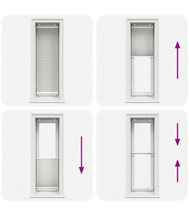 vidaXL Pleated Blind Light Grey 40x150 cm Fabric Width 39.4 cm Polyester — Size: 40 x 150 cm