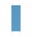 vidaXL Pleated Blind Blue 45x100 cm Fabric Width 44.4 cm Polyester — Size: 45 x 100 cm