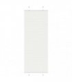 vidaXL Pleated Blind White 80x200 cm Fabric Width 79.4 cm Polyester — Size: 80 x 200 cm