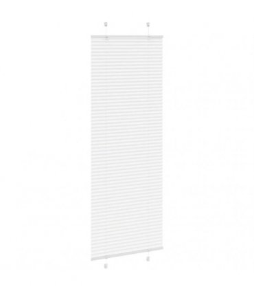 vidaXL Pleated Blind White 80x200 cm Fabric Width 79.4 cm Polyester — Size: 80 x 200 cm