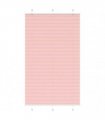 vidaXL Pleated Blind Pink 120x200 cm Fabric Width 119.4 cm Polyester — Size: 120 x 200 cm