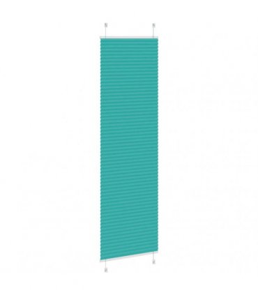 vidaXL Pleated Blind Petrol Green 55x200 cm Fabric Width 54.4 cm Polyester — Size: 55 x 200 cm