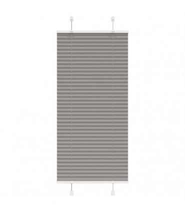 vidaXL Pleated Blind Anthracite 60x100 cm Fabric Width 59.4 cm Polyester — Size: 60 x 100 cm