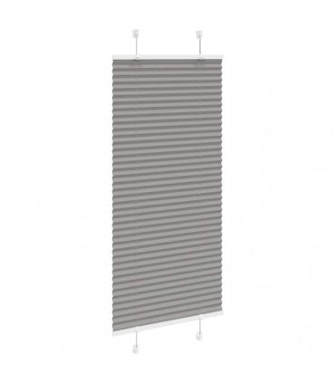 vidaXL Pleated Blind Anthracite 60x100 cm Fabric Width 59.4 cm Polyester — Size: 60 x 100 cm
