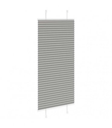 vidaXL Pleated Blind Anthracite 60x100 cm Fabric Width 59.4 cm Polyester — Size: 60 x 100 cm