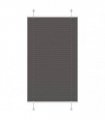 vidaXL Pleated Blind Black 80x100 cm Fabric Width 79.4 cm Polyester — Size: 80 x 100 cm