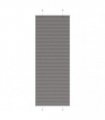 vidaXL Pleated Blind Anthracite 75x200 cm Fabric Width 74.4 cm Polyester — Size: 75 x 200 cm