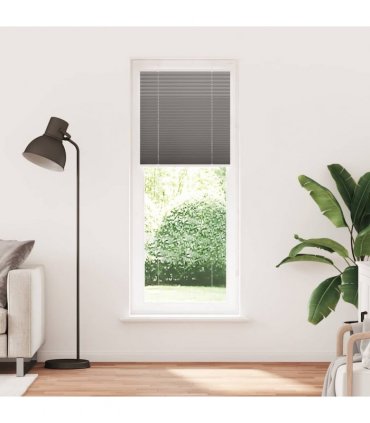 vidaXL Pleated Blind Anthracite 75x200 cm Fabric Width 74.4 cm Polyester — Size: 75 x 200 cm