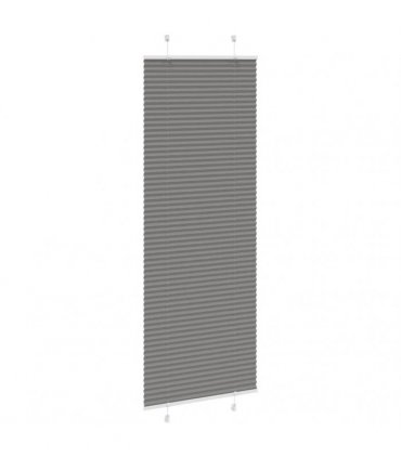vidaXL Pleated Blind Anthracite 75x200 cm Fabric Width 74.4 cm Polyester — Size: 75 x 200 cm