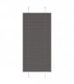 vidaXL Pleated Blind Black 60x100 cm Fabric Width 59.4 cm Polyester — Size: 60 x 100 cm