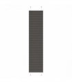 vidaXL Pleated Blind Black 50x200 cm Fabric Width 49.4 cm Polyester — Size: 50 x 200 cm