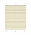 vidaXL Pleated Blind Cream 105x100 cm Fabric Width 104.4 cm Polyester — Size: 105 x 100 cm