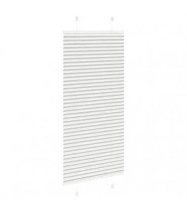 vidaXL Pleated Blind Light Grey 60x100 cm Fabric Width 59.4 cm Polyester — Size: 60 x 100 cm