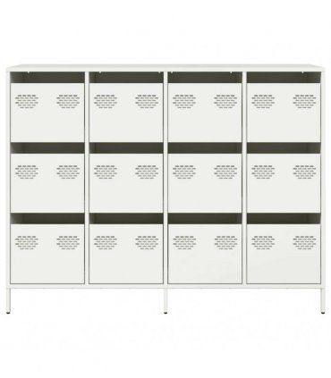 vidaXL Sideboard White 135x39x103.5 cm Cold-rolled Steel
