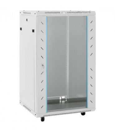 vidaXL 18U Network Cabinet 19" IP20 Grey 60x60x100 cm — Size: 60 x 60 x 100 cm