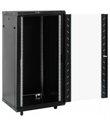 vidaXL 22U Network Cabinet 19" IP20 Black 60x60x120 cm — Size: 60 x 60 x 120 cm