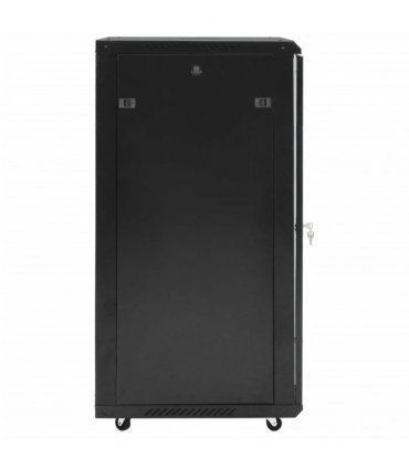 vidaXL 22U Network Cabinet 19" IP20 Black 60x60x120 cm — Size: 60 x 60 x 120 cm
