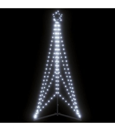 vidaXL LED Christmas Tree 363 LEDs Cold White 182 cm