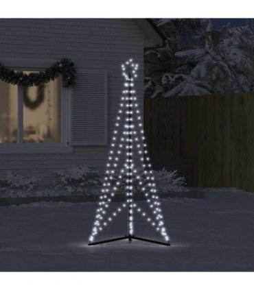 vidaXL LED Christmas Tree 363 LEDs Cold White 182 cm