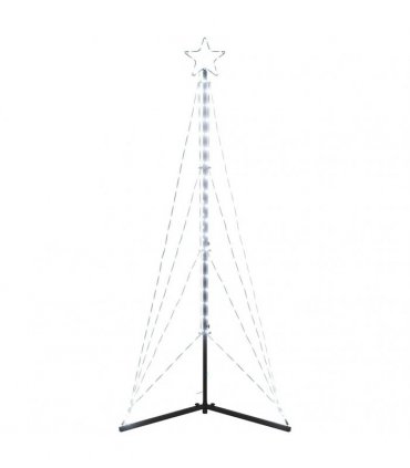 vidaXL LED Christmas Tree 363 LEDs Cold White 182 cm