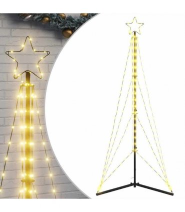 vidaXL LED Christmas Tree 363 LEDs Warm White 182 cm