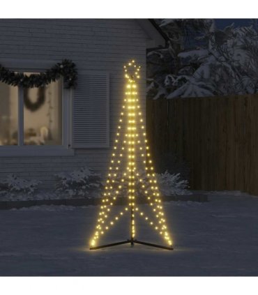 vidaXL LED Christmas Tree 363 LEDs Warm White 182 cm